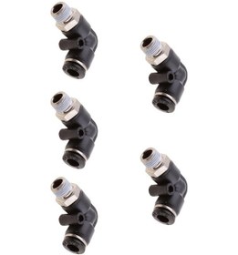 Resim Homyl 5 Adet Erkek Konu Dirsek Konektörü Hızlı Dpl-l6-01 