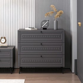 Resim Minar Kale Şifonyer İlkbahar Antrasit/antrasit Antrasit 