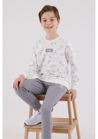 Resim U.S. Polo Assn. Lisanslı Erkek Çocuk Alt Üst 2 Parça Eşofman Takımı Us2230 BEYAZ 
