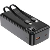 Resim KRİZANTEM Powerbank 30.000 mAh Yeni Nesil Kendinden Kablolu 22.5 W Ultra Hızlı ve Güçlü Pd Qc 3.0 