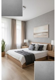 Resim İthal 16m2 Duvar Kağıdı 3boyutlu Koridor Ve Mutfak Düz Model Simli Silinebilir Beyaz 