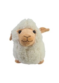 Resim Sesli Koç Koyun Kuzu Peluş Oyuncak Hediyelik Uyku Arkadaşı 30 Cm Beyaz 