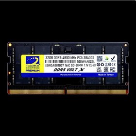 Resim Twinmos Tmd532gb4800s40, 32gb, Ddr5, 4800mhz, Cl40, 1.1v Notebook Ram 