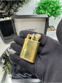 Resim Zorro Benzinli Çakmak Gold Renk 