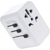 Resim Mena Rise 35W 3in1 Type-c Çok Yönlü Şarj Adaptörü Universal Evrensel Seyahat Charge Station HAWKSTORE 11 