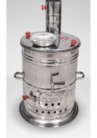 Resim Zarif-İş 8 lt Tek Musluklu Odunlu Semaver 430 Kalite Krom 