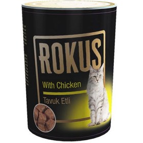 Resim Rokus Adult Cat Tavuk Etli Kedi Konservesi 410 Gr 