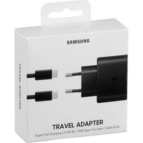 Resim Samsung Uyumlu EP-TA845XWEGWW 45 W Type-C Hızlı Şarj Cihazı Siyah 