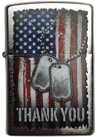 Resim Zippo Çakmak 56161 American Flag Thank You Design 