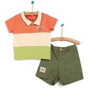 Resim HelloBaby Safari Tshirt-Şort Erkek Bebek 