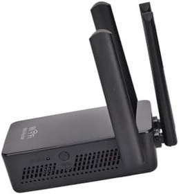 Resim Siyah 4 Antenli 300Mbps WiFi Menzil Genişletici Tekrarlayıcı 360° Sinyal Kapsamı Hızlı Kurulum 