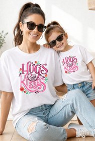 Resim genosha Anne Kız 100% Pamuk T-shirt Mama Mini Mother Daughter TEKLİ FİYAT 