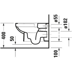 Resim Duravit - Durastyle Kanalsız Asma Klozet Kapak Dahil - 25623900a1- Diğer 