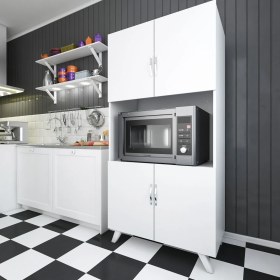 Resim Gökberk GB-2003 Mikrodalga Fırın Bölmeli Çok Amaçlı Dolap %100 Mdf 