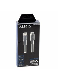 Resim Auris ARS-CB28 25 W Type-C to Type-C Örgülü Data & Şarj Kablosu 1.2 M 