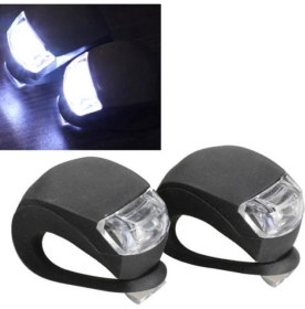 Resim Netodak Bisiklet Işığı Gece Lambası Siyah Su Geçirmez Silikon Yanıp Sönen 