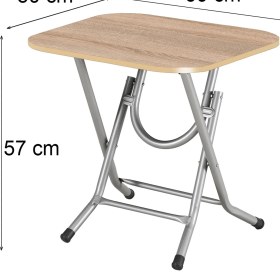 Resim Okuyan Masa Sofra 50 cm x 60 cm Metal Katlanır Ayaklı Laptop Masası 