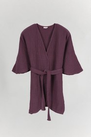 Resim Opia Müslin TENCEL™ Lyocell Kimono - Çelik Gri / 2 (L-XL) 