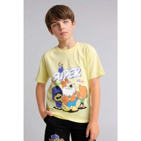 Resim DeFacto Süper 1 Takım New Regular Fit Bisiklet Yaka Kısa Kollu Tişört Erkek Çocuk H7922A826HS 