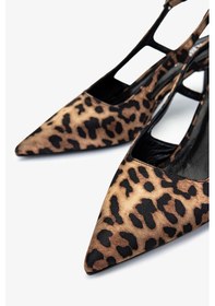 Resim Valmenti Kadın Leopar Topuklu Ayakkabı 1073 3122 Bn Ayk Y25 Leopar Saten Leopar 