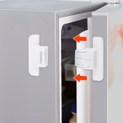Resim Gençler Güvenliği Buzdolabı ve Çekmece Kilidi - Anti-Açılma, Matkap Gerektirmeyen Kurulum, Güvenli Su Dağıtıcısı Erişimi, Plastik Malzeme, Kapının Sıkı Kapanmasını Sağlar 
