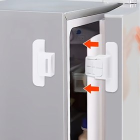 Resim Gençler Güvenliği Buzdolabı ve Çekmece Kilidi - Anti-Açılma, Matkap Gerektirmeyen Kurulum, Güvenli Su Dağıtıcısı Erişimi, Plastik Malzeme, Kapının Sıkı Kapanmasını Sağlar 