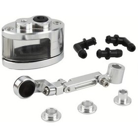 Resim Dashanshop Universal Motosiklet Fren Debriyaj Hidrolik Tankı Honda Yamaha Suzuki Kawasaki Gümüş 