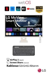 Resim LG WebOS Akıllı TV Wİ-Fİ, Bluetooth, USB Bağlantı IPS 1920x1080 FULHD 32 inç 80 Ekran Smart Monitör TV 