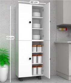 Resim Çok Amaçlı Dolap Mutfak Kiler Banyo Dolabı 60 Cm Suntalam 