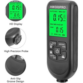 Resim HW-300PRO Araba Boyası Film Otomatik Kalınlık Ölçer 0-2000UM Fe & Nfe Kaplama Kalınlık Test Cihazı M 