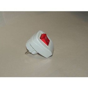 Resim YYB Işıklı Açma Kapama Düğmeli Topraklı L Fiş 