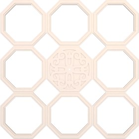 Resim Motifpiyer Lamba Tavan Göbeği MODÜLER-SEKIZGEN-54-9-PARÇA-56CM 