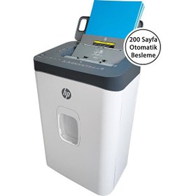 Resim HP OneShred Auto 200CC Otomatik Beslemeli 200 sayfa Evrak İmha Makinesi - P4 Çapraz Kesim 4.3x12 mm 28 lt 