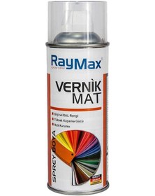 Resim Raymax Akrilik Sprey Mat Vernik 400Ml.Made in Germany. 