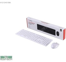 Resim Torima TMK-02 2.4ghz Kablosuz Q Klavye Ve Mouse Seti Beyaz 