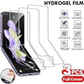 Resim ZFlip3, Flip4, Flip5 ve Flip6 Telefonlar için Yumuşak Koruyucu Film Olarak Kullanılan 3 Adet İç Hidrojel Filmi - Cam Değil 