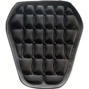 Resim Tongdashop Siyah 3d Konfor Jel Motosiklet Sedyesi Yumuşak Kaymaz Dayanıklı Isıya Dayanıklı Şok Emici 