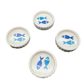 Resim Megg Balık Sosluk Lokumluk Reçellik Çerezlik 4'lü 