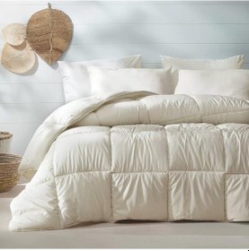 Resim Çift Kişilik Yorgan + 2 Yastık Hediyeli Egeo Set Kum 