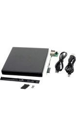 Resim SANEC® USB Sata 12.7 mm DVD Rw Writer SSD External Harici Caddy Kutu 