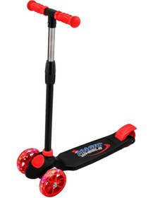 Resim Beren Oyuncak Magic Wheels Işıklı Kırmızı 3 Yaş Scooter 
