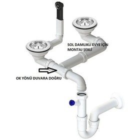 Resim Teka 1,5 Göz Evye Sifon Takımı Made İn Italy 