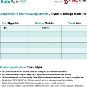 Resim Alpha Auto Part Punto Airbag Şerit Airbag Kablosu 12 Pin 65,5 cm 