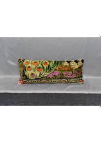 Resim Zehra Abla Halı Yeni Kadife Dokuma Dekoratif Kilim Kırlent Yastık Kılıfı 6206 