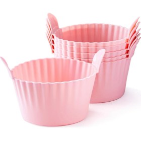 Resim Silikon Air Fritöz Yumurta Kalıp 6 Paket Yeniden Kullanılabilir Silki Silikon Yumurta Isırık Kalıpları, Silikon Çörek Astar Haşlanmış Yumurta Bardakları (Yurt Dışından) 