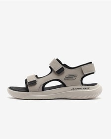 Resim Skechers Bounder 2.0 Sandal - Thutton Erkek Bej Sandalet 232893 Tpbk Bej 
