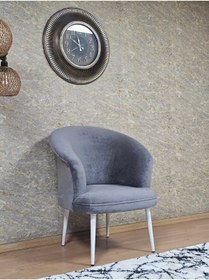 Resim SEVİNÇ MOBİLYA Tekli TEDDY Beyaz Boyalı Sivriltme Ayak Çay Seti Koltuk Tekli Berjer , Balkon, Salon, Ofis 