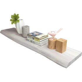 Resim INTERBUILD REAL WOOD Interbuild Yüzer Raf Duvara Monte Yatak Odası Oturma Odası Banyo Mutfak Ofis Dekor Raf 