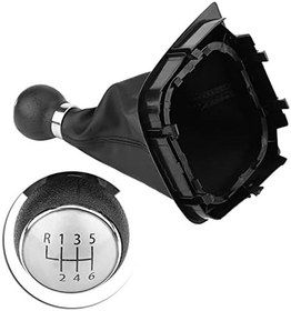 Resim Yctze 6 MK5 MK6 2005-2014 Için 6 Hız Vites Topuzu Körüğü Tam Kiti, Yüksek Kaliteli ABS Ve PU Deriden yapılmış, İşçilik, Kurulumu Kolay 