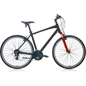 Resim Carraro Sportıve 224 Erkek Şehir Bisikleti 457H V 28 Jant 24 Vites Mat Siyah-Kırmızı-Antrasit 